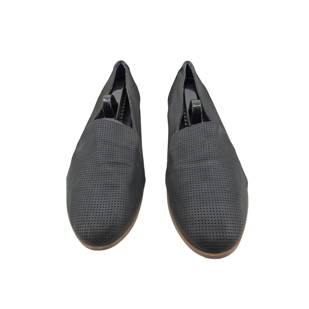 Dr. Scholls Dawned Black Perforated Slip On Loafers BE Energized Foam Size 8.5M